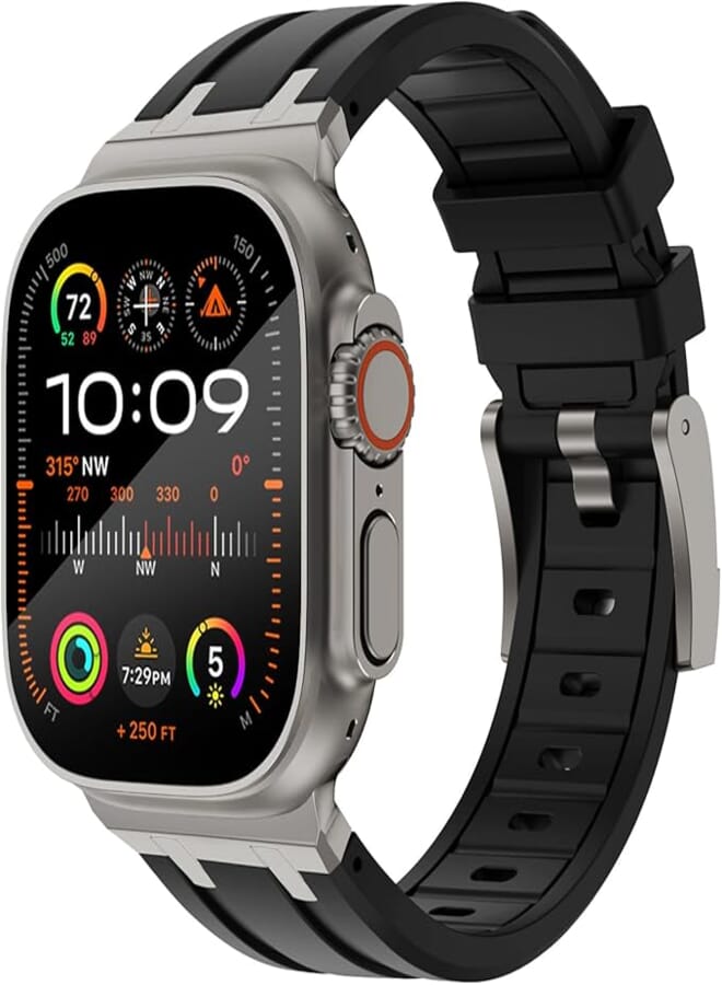 KADES Compatible with Apple Watch 45mm 44mm 42mm 41mm 40mm 38mm Series 7 SE, Series 6 5 4 3 2 1,Man Women Solid Stainless Steel Link Bracelet Replacement Wristband for iWatch 45mm 44mm 42mm 41mm 40mm
